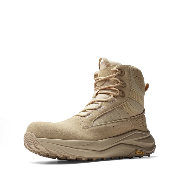 Men's Wide Toe Box Side-Zip Composite Toe Work Boots - SAND -  0