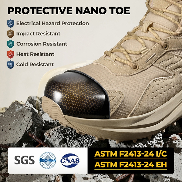 Men's Wide Toe Box Waterproof Composite Toe Boots | Low-Drop & EH