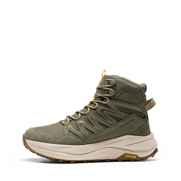 Men’s Wide Toe Box Waterproof Hiking Boots - OLIVE - 1