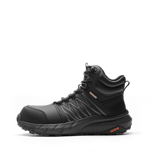 Men's Nano Composite Toe Waterproof Work Boots - BLACK - 1