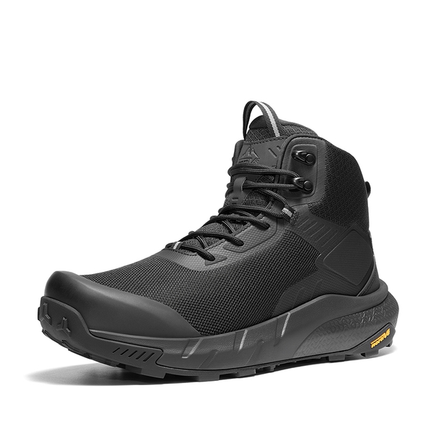 Men's Tactical & Military Work Boots with Arch Support - BLACK -  0