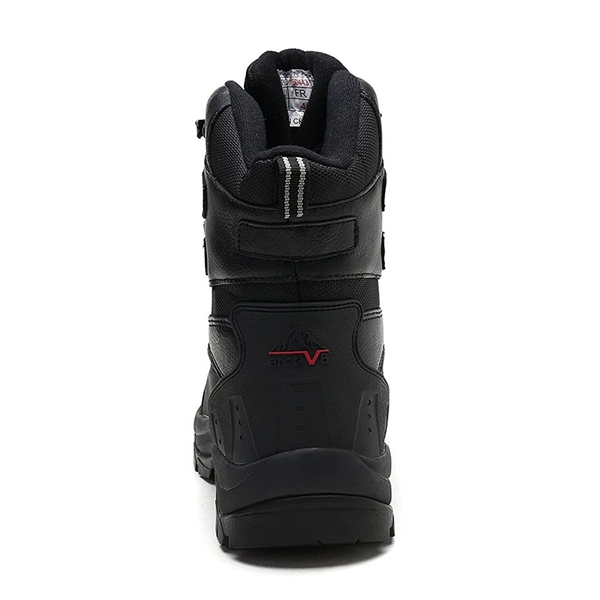 Men's Waterproof Insulated Winter Snow Boots - BLACK - 2