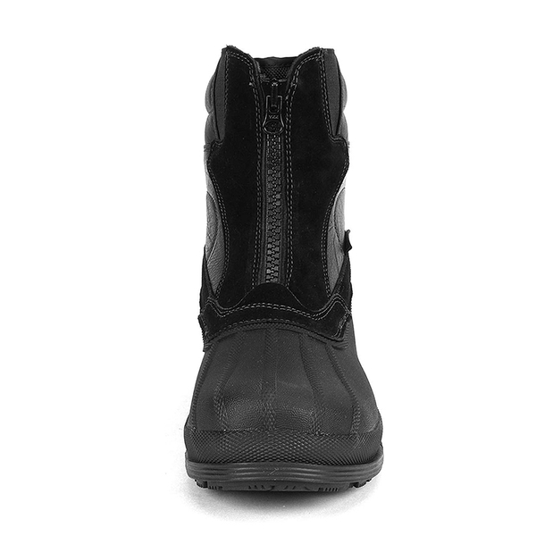 Men's Waterproof Slip-On Snow Boots - BLACK - 2