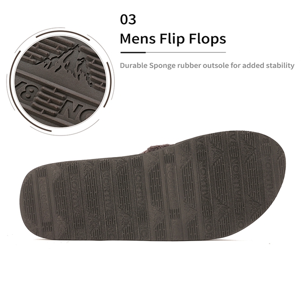Men's EVA Thong Flip Flops - COFFEE - 4
