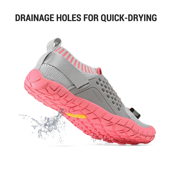 Kids Quick-Dry Water Shoes - LIGHT GREY WATERMELON RED - 2