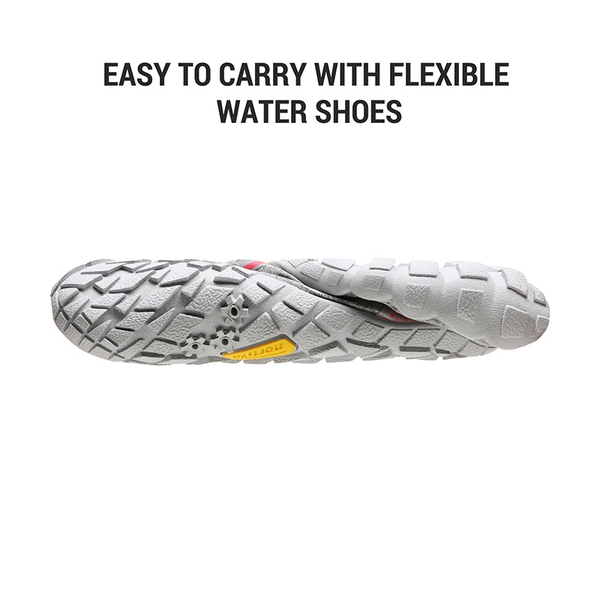 Kids Water Shoes - LIGHT GREY WATERMELON RED - 2