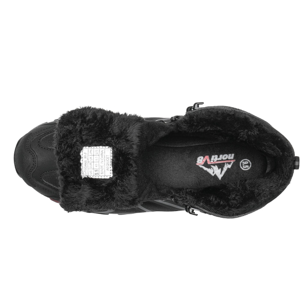 [Armadillo Series] Men's & Women's Warm Waterproof Hiking Boots - BLACK-GREY - 4
