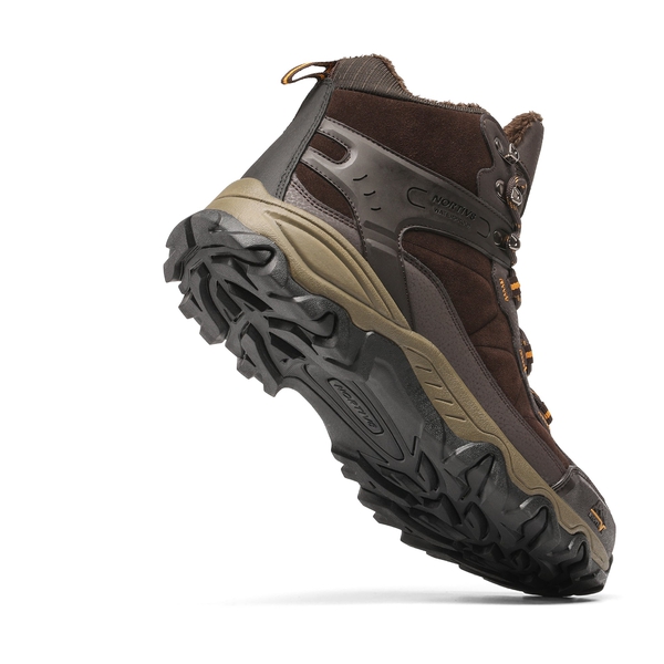Men's Waterproof Winter Hiking Boots - BROWN - 1