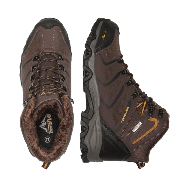 [Armadillo Series] Men's & Women's Warm Waterproof Hiking Boots - BROWN-BLACK-TAN - 2