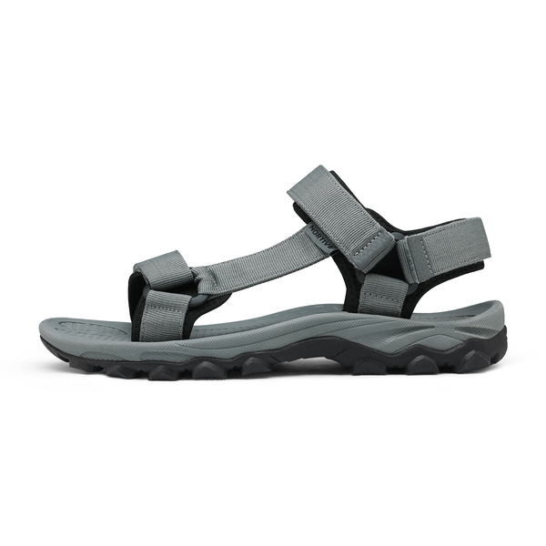 Men's Open Toe Sports Sandals - DARK GREY BLACK - 1