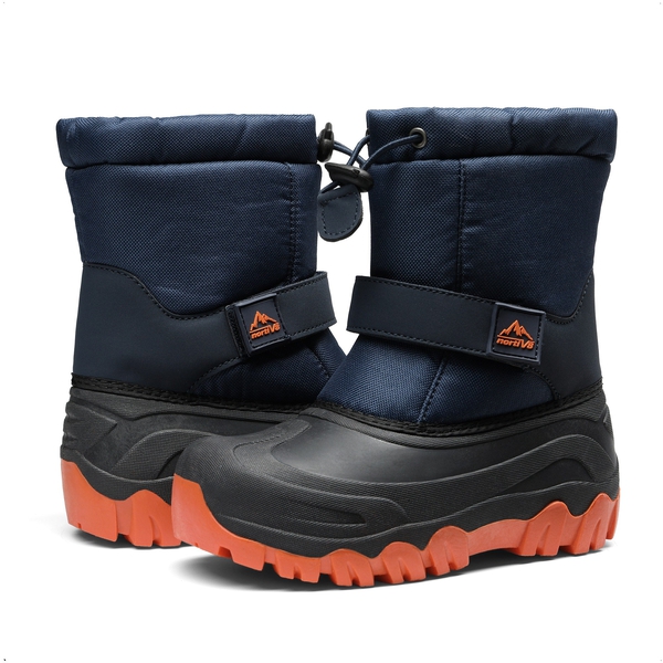 Kids Waterpproof Winter Snow Boots - NAVY BLUE - 2