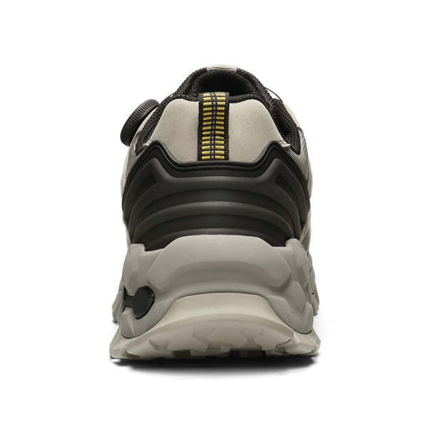 [Polar Bear Series] Men's Leather Non-Slip Hiking Shoes - GREY - 5
