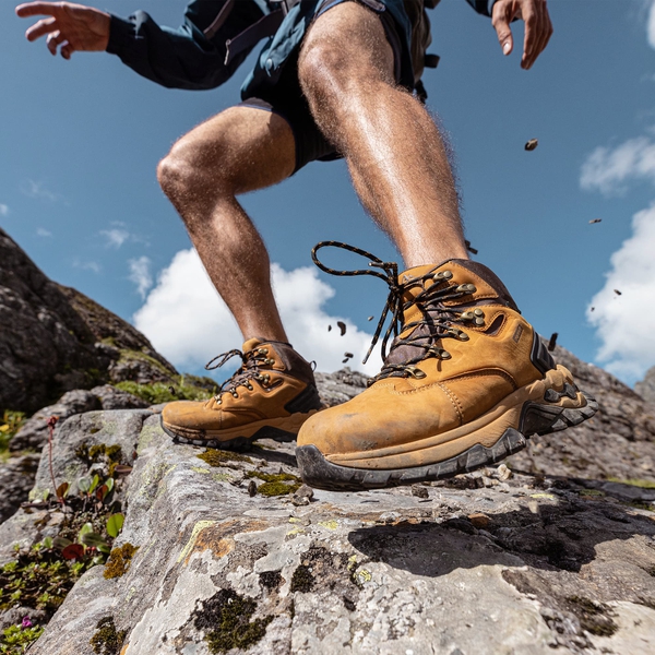 [Polar Bear Series] Men's Waterproof Trekking Trail Non-Slip Hiking Boots - KHAKI - 1
