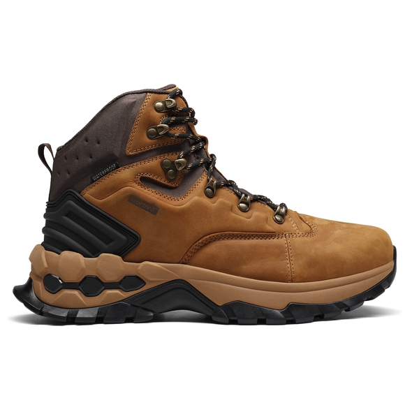 [Polar Bear Series] Men's Waterproof Trekking Trail Non-Slip Hiking Boots - KHAKI - 4