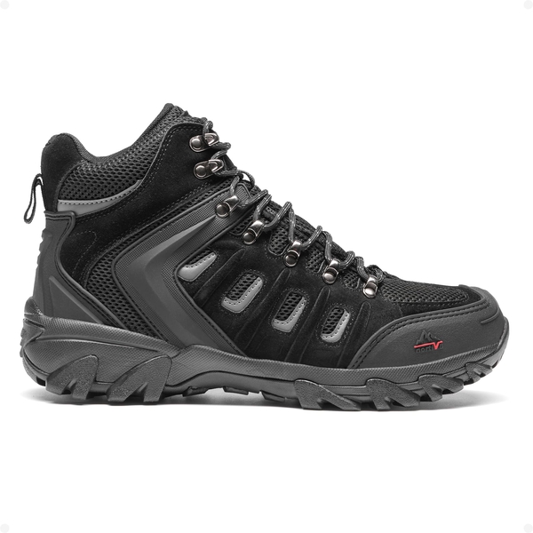 Men's Waterproof Hiking & Backpacking Boots - BLACK - 3