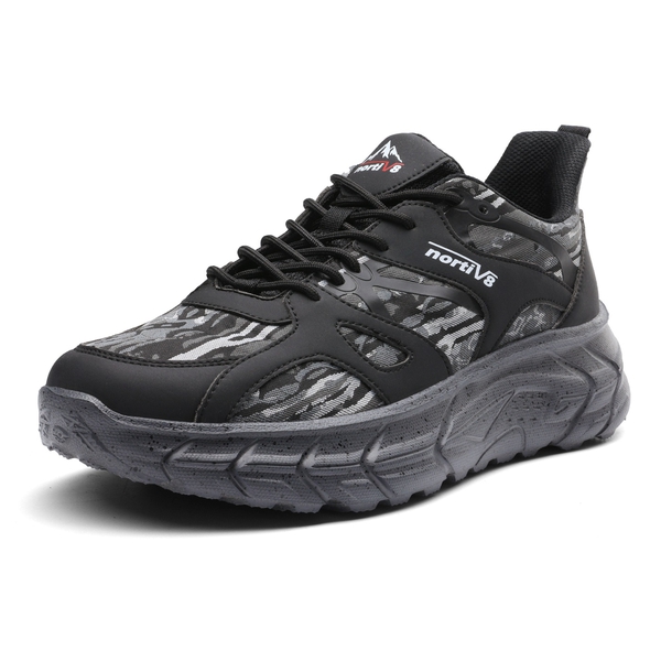 Men's Lightweight Walking Sneakers - BLACK -  0