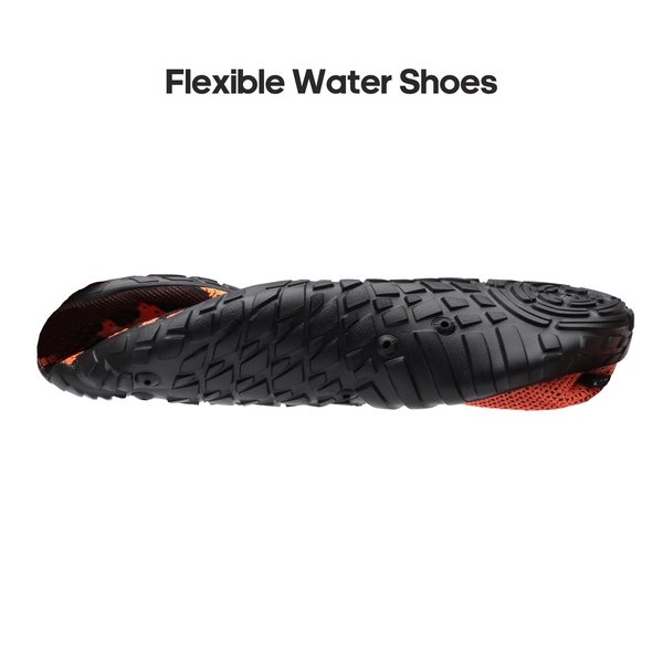 Men's Quick-Drying Water Shoes - ORANGE BLACK - 3