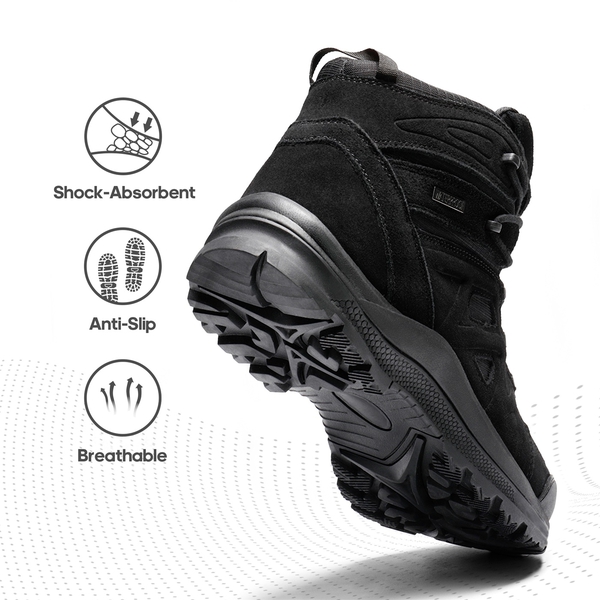 Men's Security Military Combat Boots - BLACK - 4
