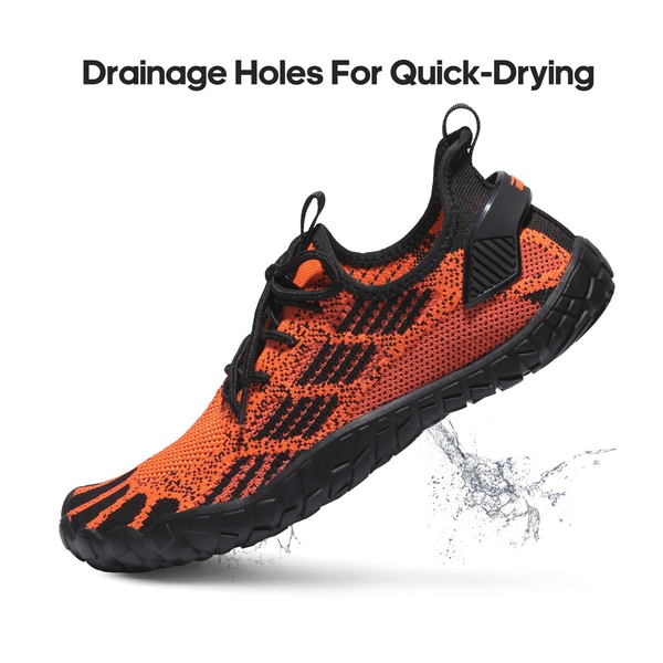 Men's Quick-Drying Water Shoes - ORANGE BLACK - 2