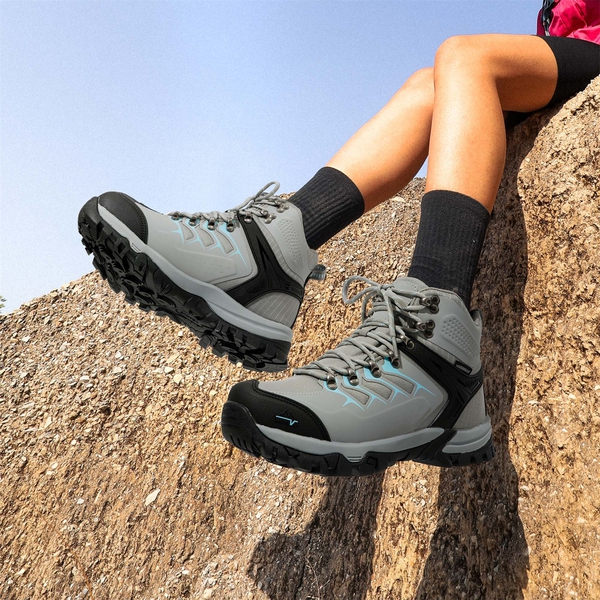 Women's Hiking Boots - GREY - 4