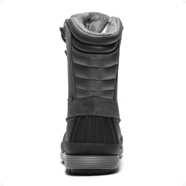 Men's Waterproof Winter Snow Boots - GREY-BLACK - 6