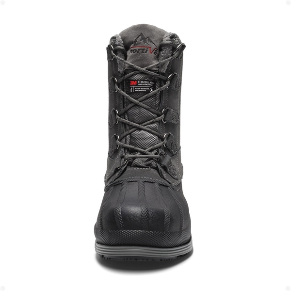 Men's Waterproof Winter Snow Boots - GREY-BLACK - 3