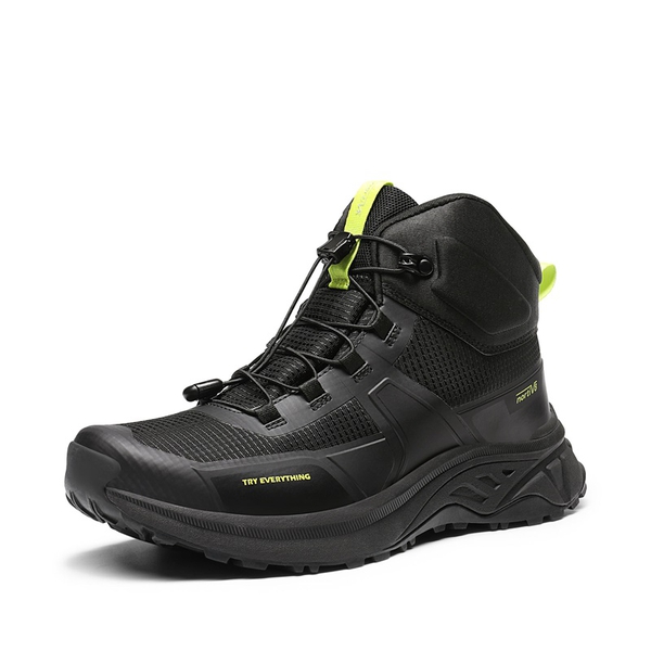 Men's Waterproof Lightweight Hiking Boots - BLACK -  0