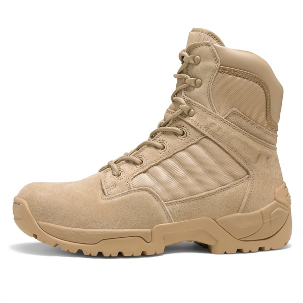 Men's Military Wide Fit Work Boots【Wide Fit】 - SAND - 1