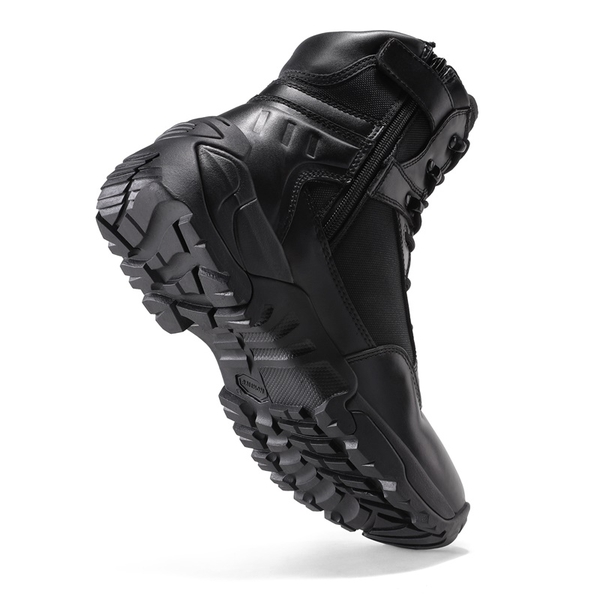 Men's Military Wide Fit Work Boots【Wide Fit】 - BLACK - 4