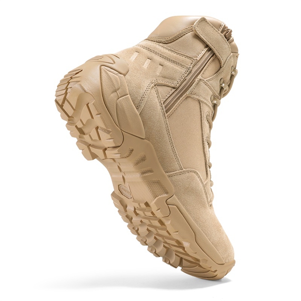 Men's Military Wide Fit Work Boots【Wide Fit】 - SAND - 4