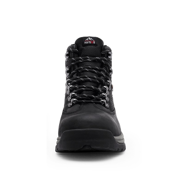 Men's Waterproof Backpacking & Hiking Boots - BLACK - 3