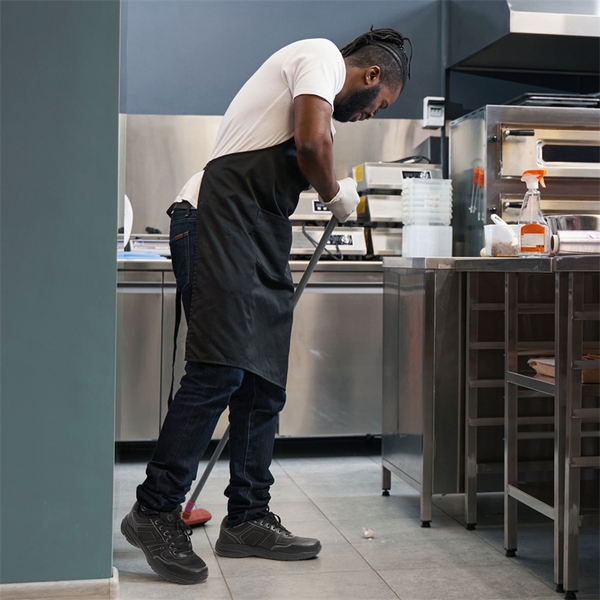 Men's Kitchen/Restaurant Oil Resistant Work Shoes  - BLACK - 2