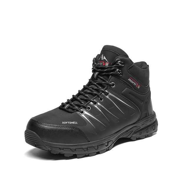 Men's Waterproof Steel-Toe Safety Boots  - BLACK -  0
