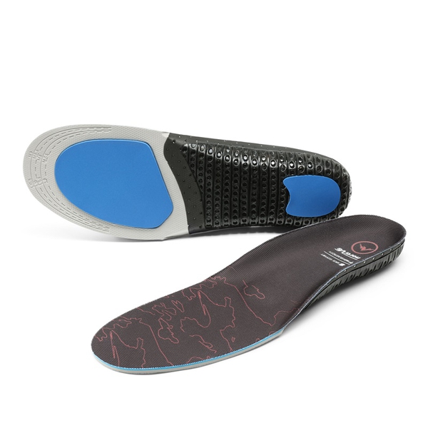 Insoles for Men and Women for Everyday Use - BLACK-RED -  0