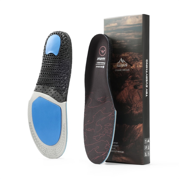 Insoles for Men and Women for Everyday Use - BLACK-RED - 1