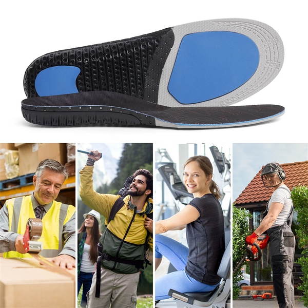 Insoles for Men and Women for Everyday Use - BLACK-RED - 2