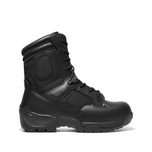 Men's Safety Steel Toe Work Boots - BLACK - 3