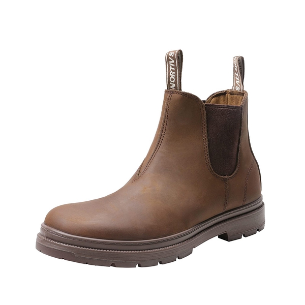 Men's Chelsea Work Boots - BROWN -  0