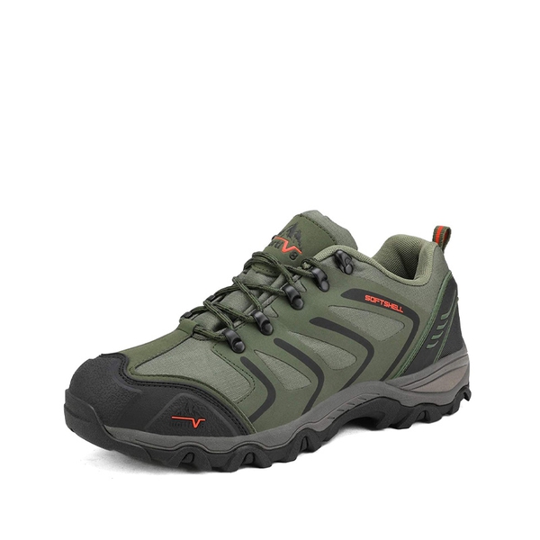 [Armadillo Series] Men's & Women's Waterproof Hiking Shoes - ARMY-GREEN-BLACK-ORANGE -  0