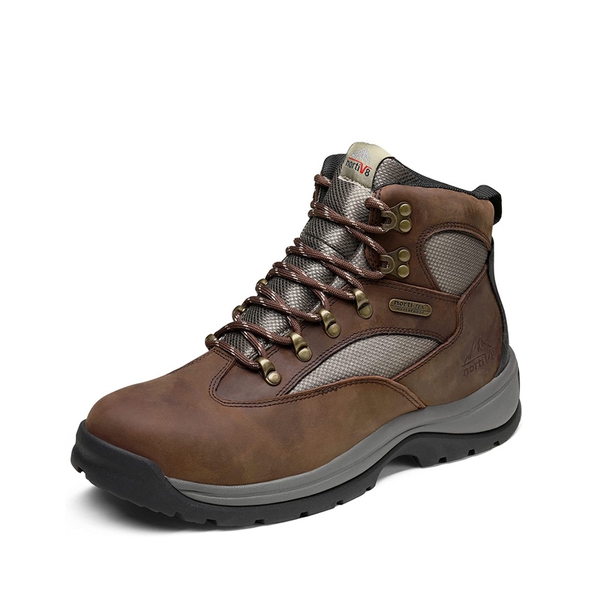 Men's Steel Toe Work Boots - BROWN -  0