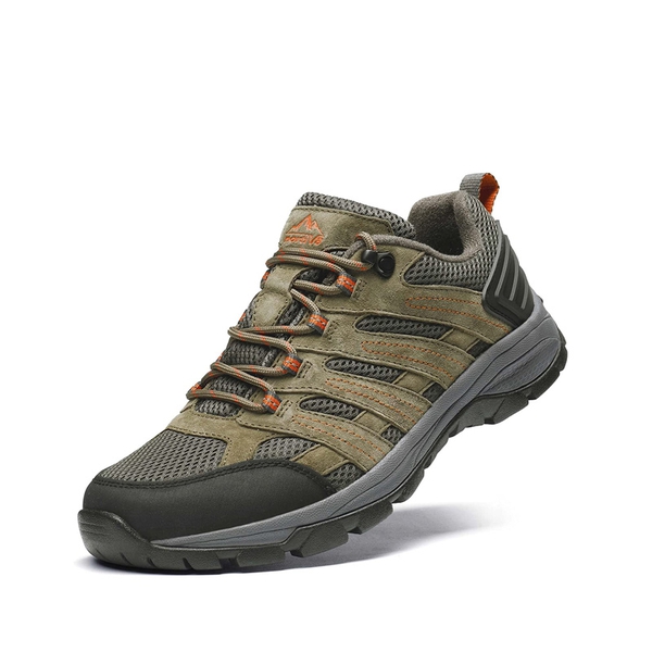 Men's Lightweight Trekking Shoes - ARMY GREEN -  0