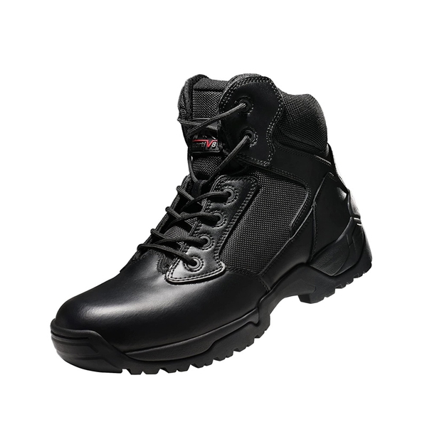 Men's Military Tactical Desert Boots - BLACK -  0