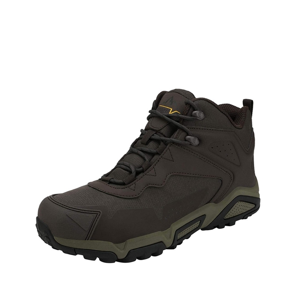 Men's Waterproof Synthetic Leather Hiking Boots - BROWN -  0