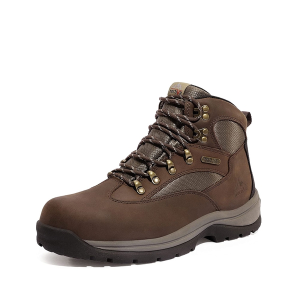 Men's Waterproof Backpacking & Hiking Boots - BROWN -  0