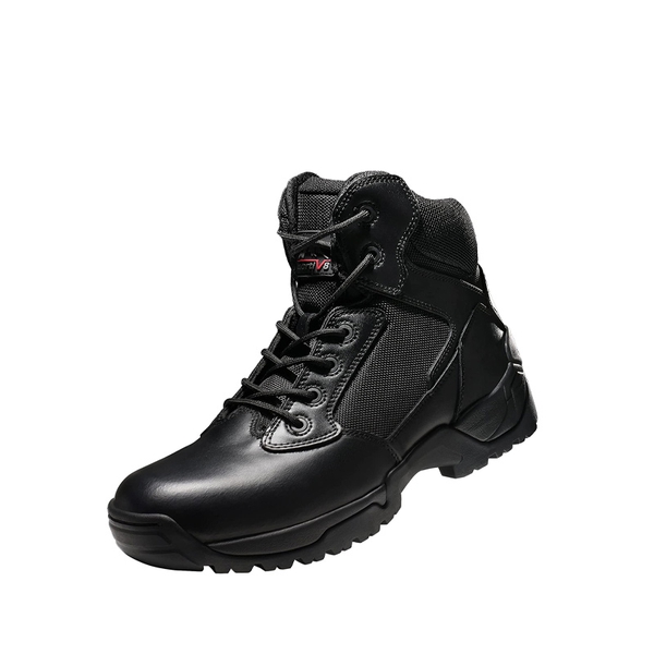 Men's Military Tactical Wide Work Boots【Wide Fit】 - BLACK -  0