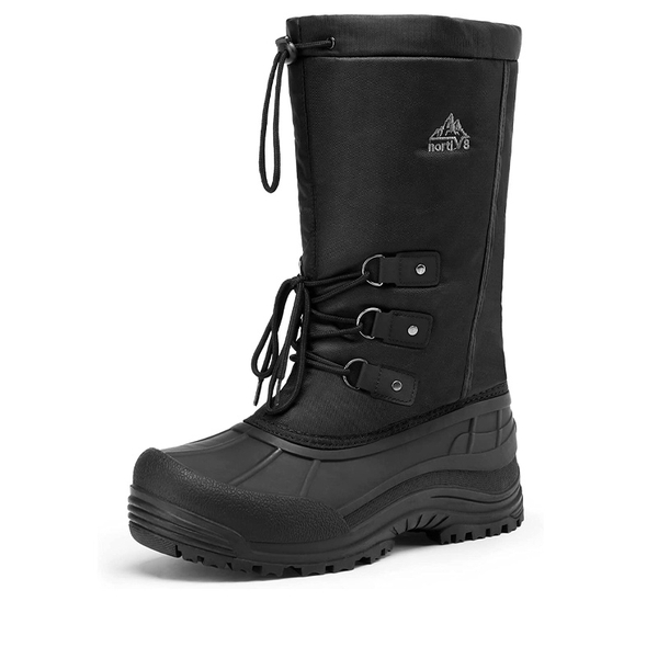 Men's Waterproof Snow Boots - BLACK -  0