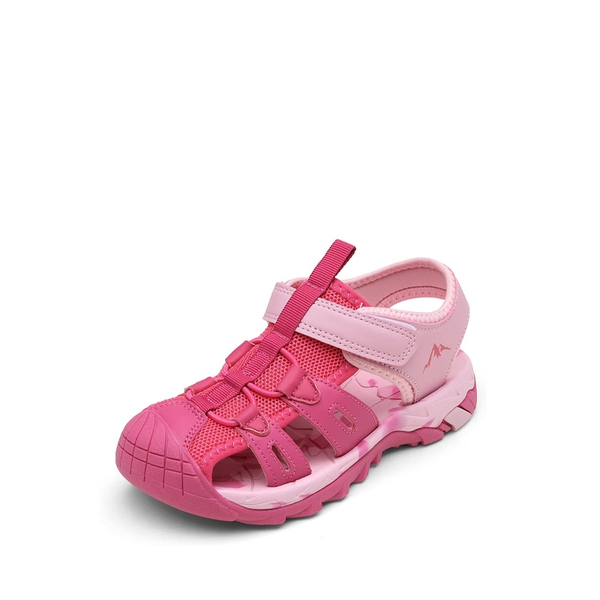 Kids Closed Toe Lightweight Athletic Sandals - PEACH PINK -  0