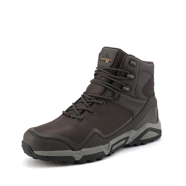 Men's Waterproof Suede Hiking Boots - BROWN -  0