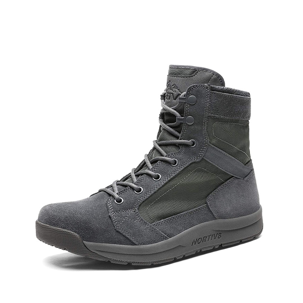 DARK GREY Lightweight Tactical Boots | Military Combat Boots-Nortiv 8