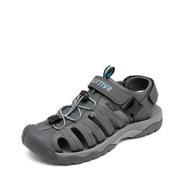 Men's Closed Toe Outdoor Hiking Sandals - GREY BLUE -  0